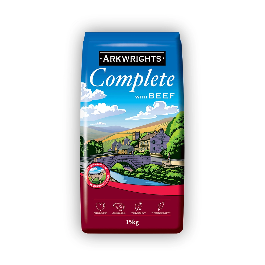 Arkwrights Working Adult Dry Dog Food with Beef 15kg